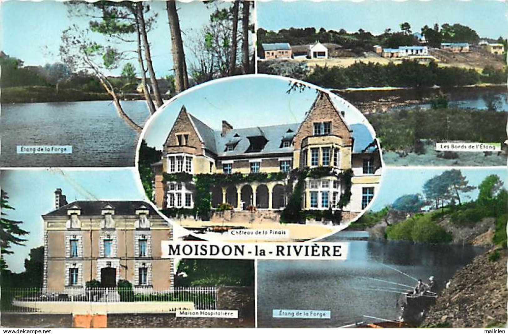 - Dpts Div -ref-BM169- Loire Atlantique -  Moisdon La Rivière - Souvenir De .. - Multi Vues - Edit. Gaby - Pas De N°  - - Moisdon La Riviere
