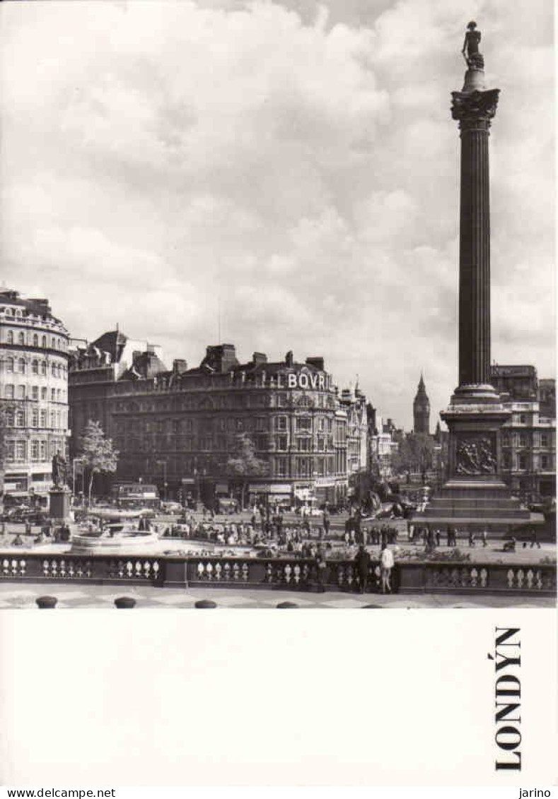 United Kingdom, England, London, Trafalgar Square With The Statue Of Admiral Nelson, Unused 1969 - Trafalgar Square