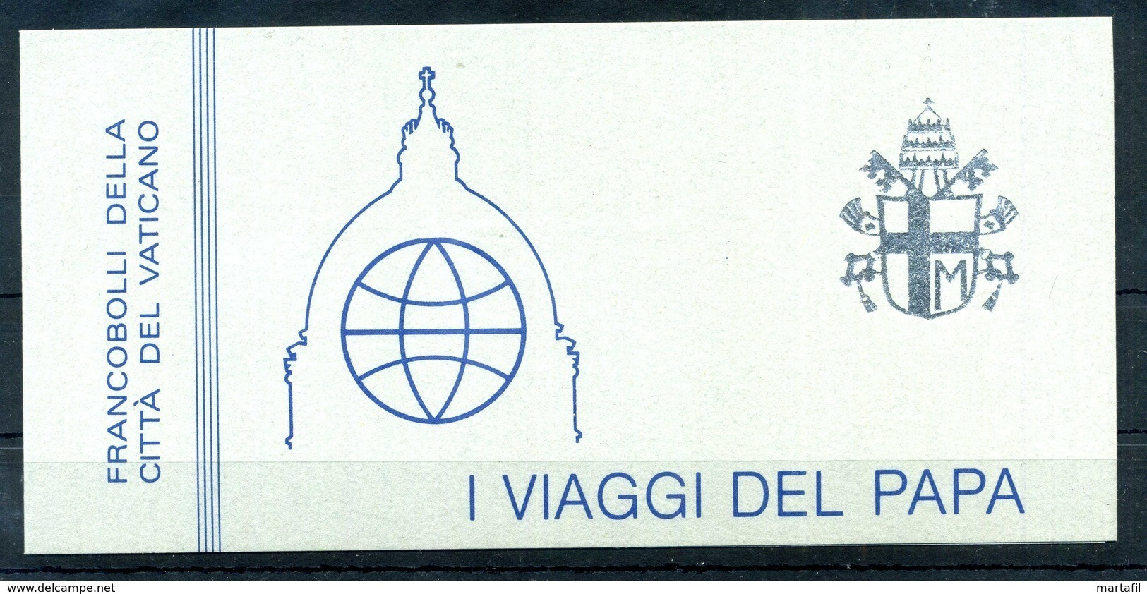 1985 VATICANO L2 (Unificato) L1 (Sassone) MNH ** I Viaggi Di Papa Giovanni Paolo II - Carnets