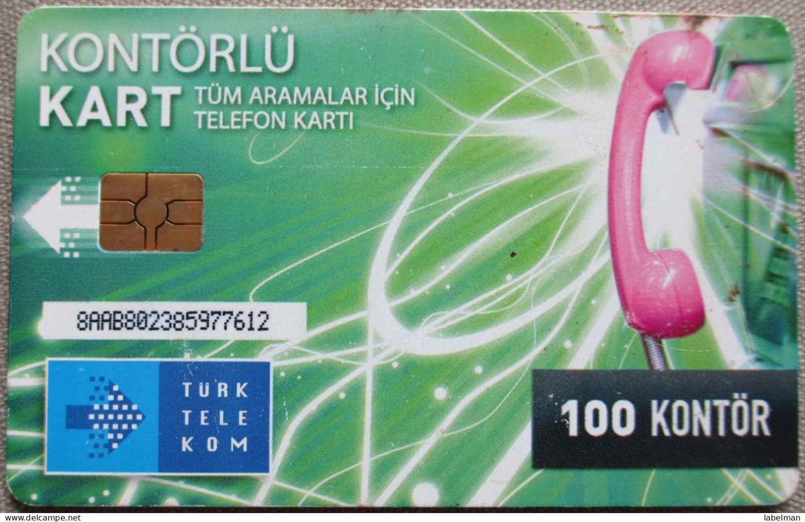 TURKEY KONTORLU TELEFON TELEPHONE PHONE TELEFONWERTKARTE PHONECARD CARTELA CARD CARTE KARTE COLLECTOR BEZEQ 50 UNITS - Turquie