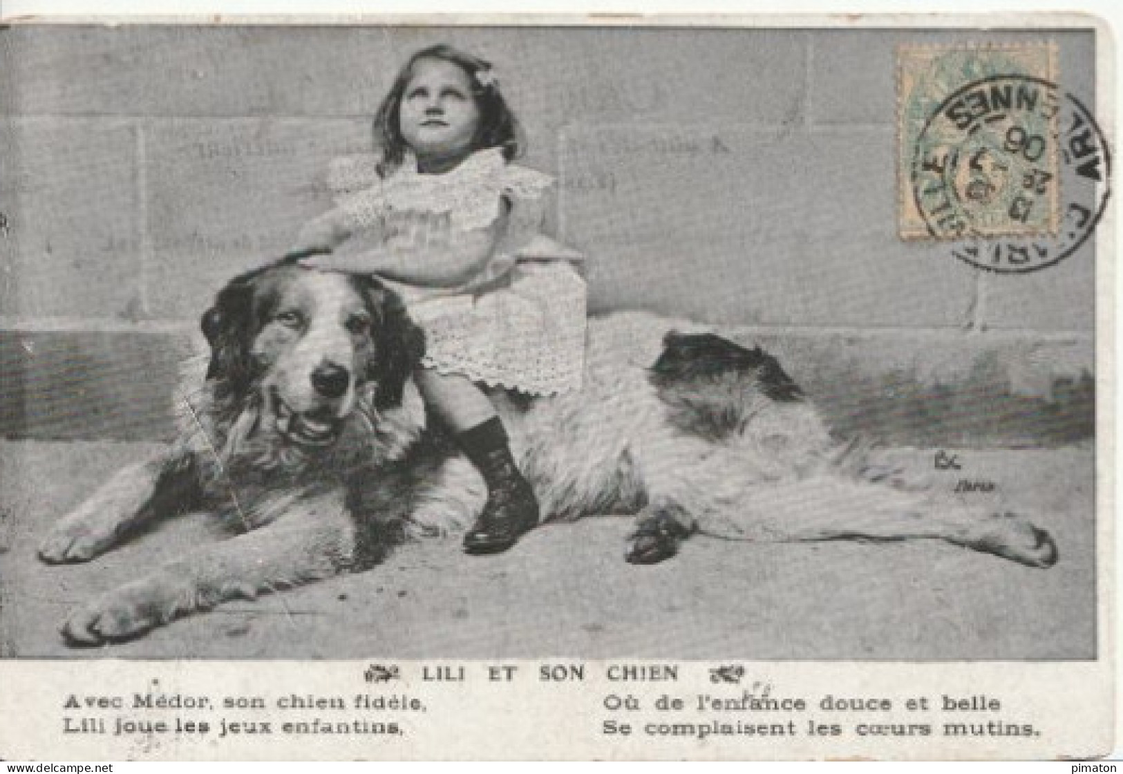 LILI ET SON CHIEN - Cartes Humoristiques