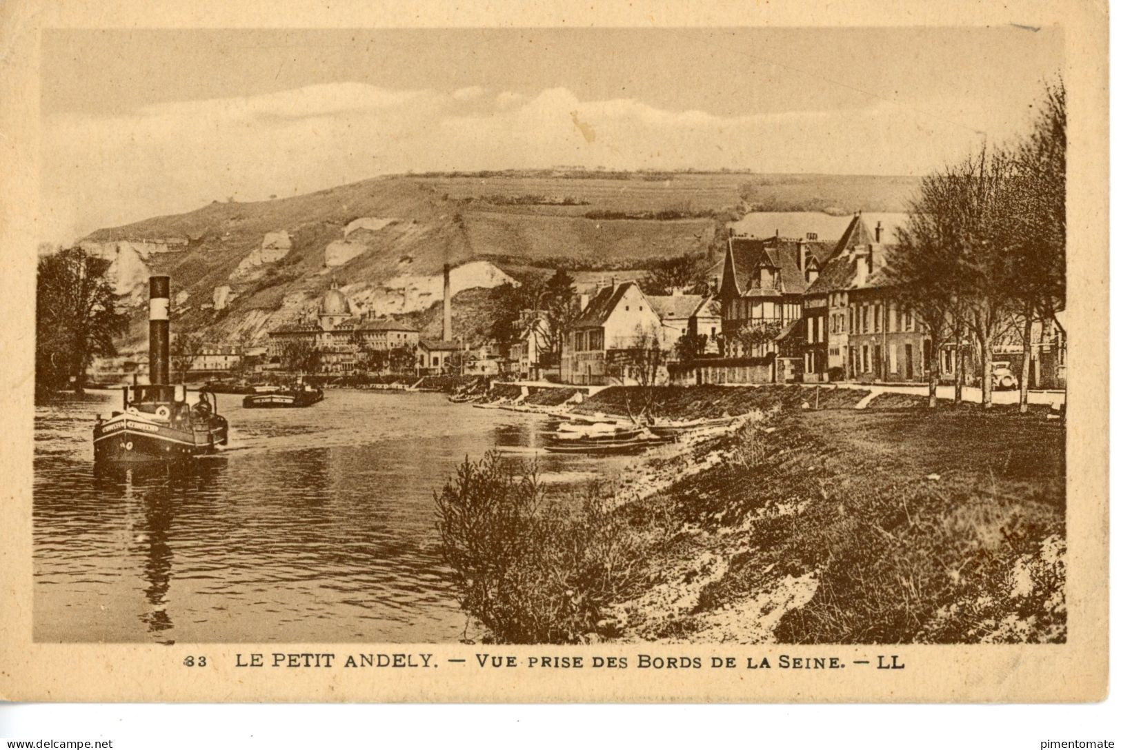 LE PETIT ANDELY VUE PRISE DES BORDS DE LA SEINE - Les Andelys