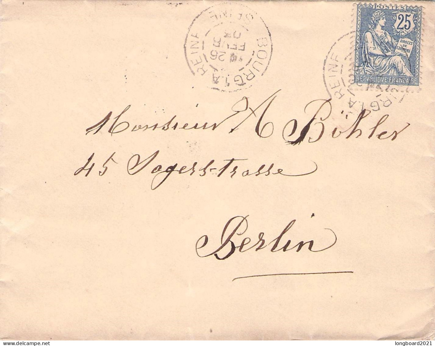 FRANCE - LETTRE 1903 PARIS - BERLIN/DE / 1294 - Cartas & Documentos