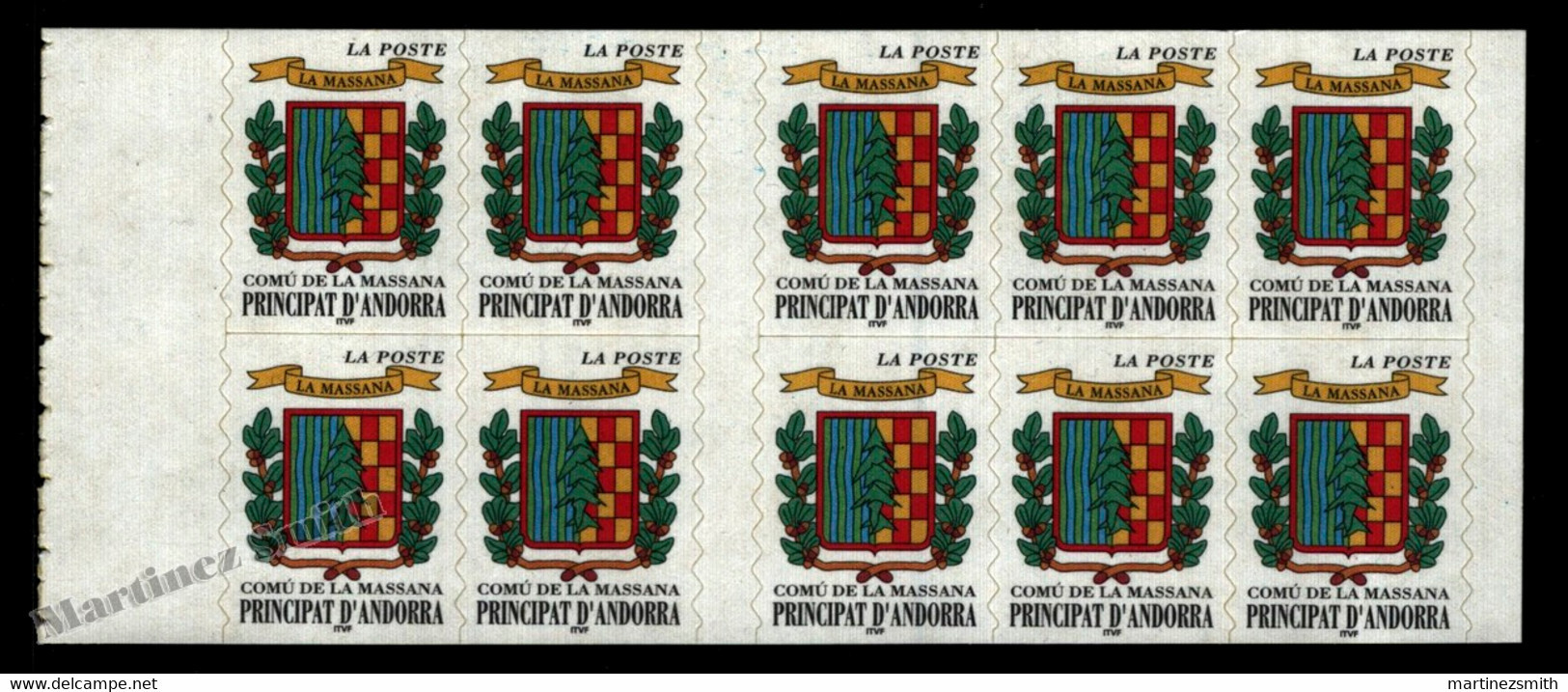 Andorre Français / French Andorra 1999 Yv. C 9, Comu De La Massana Coat Of Arms - MNH - Markenheftchen