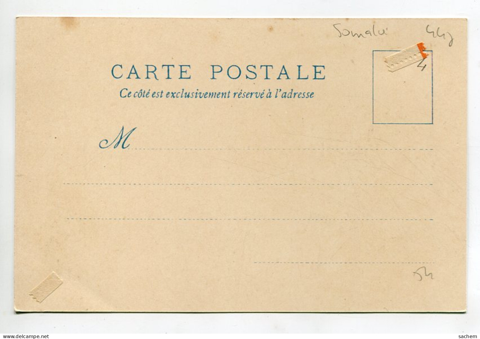 SOMALIE  Exposition 1900 Paris - Porte Drapeau  Et Indigènes - Batiments  Bonhommes Guillaume     D19 2023 - Somalie