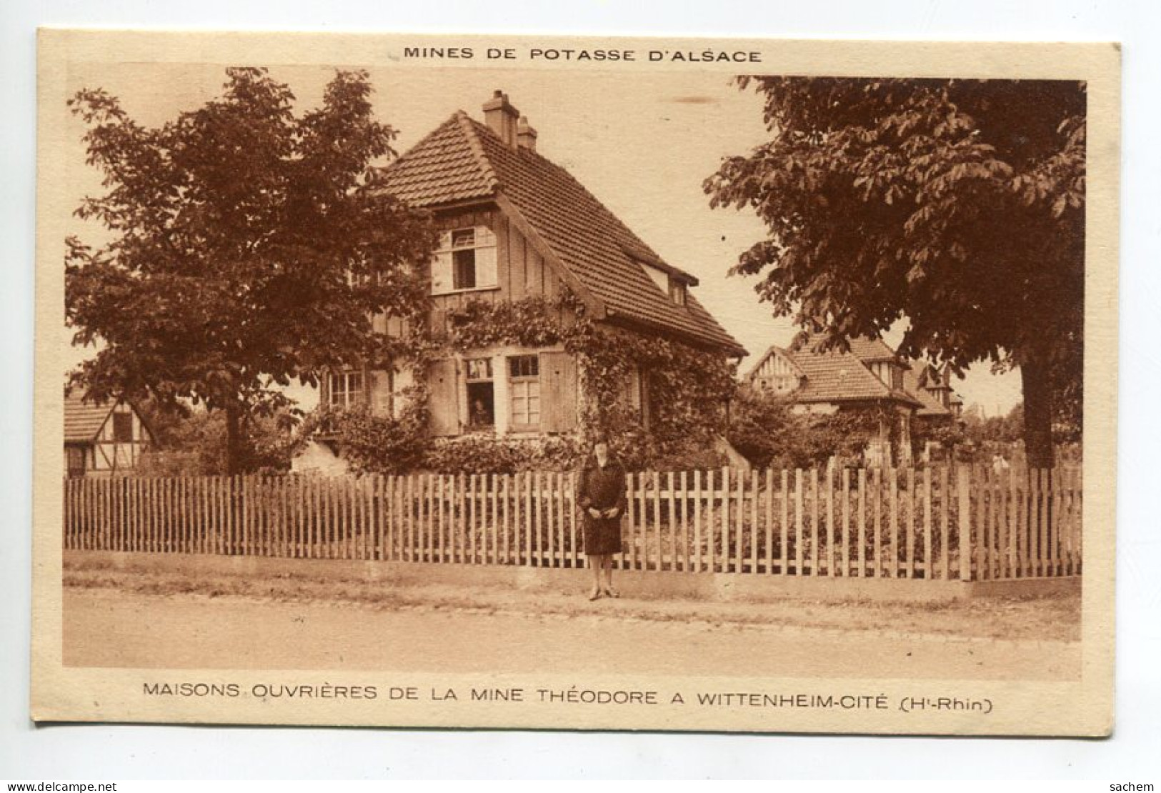 68 WITTENHEIM Cité Maisons Ouvrieres De La Mine Théodore  - Mines Potasse D'Alsace  1930   D19 2023   - Wintzenheim