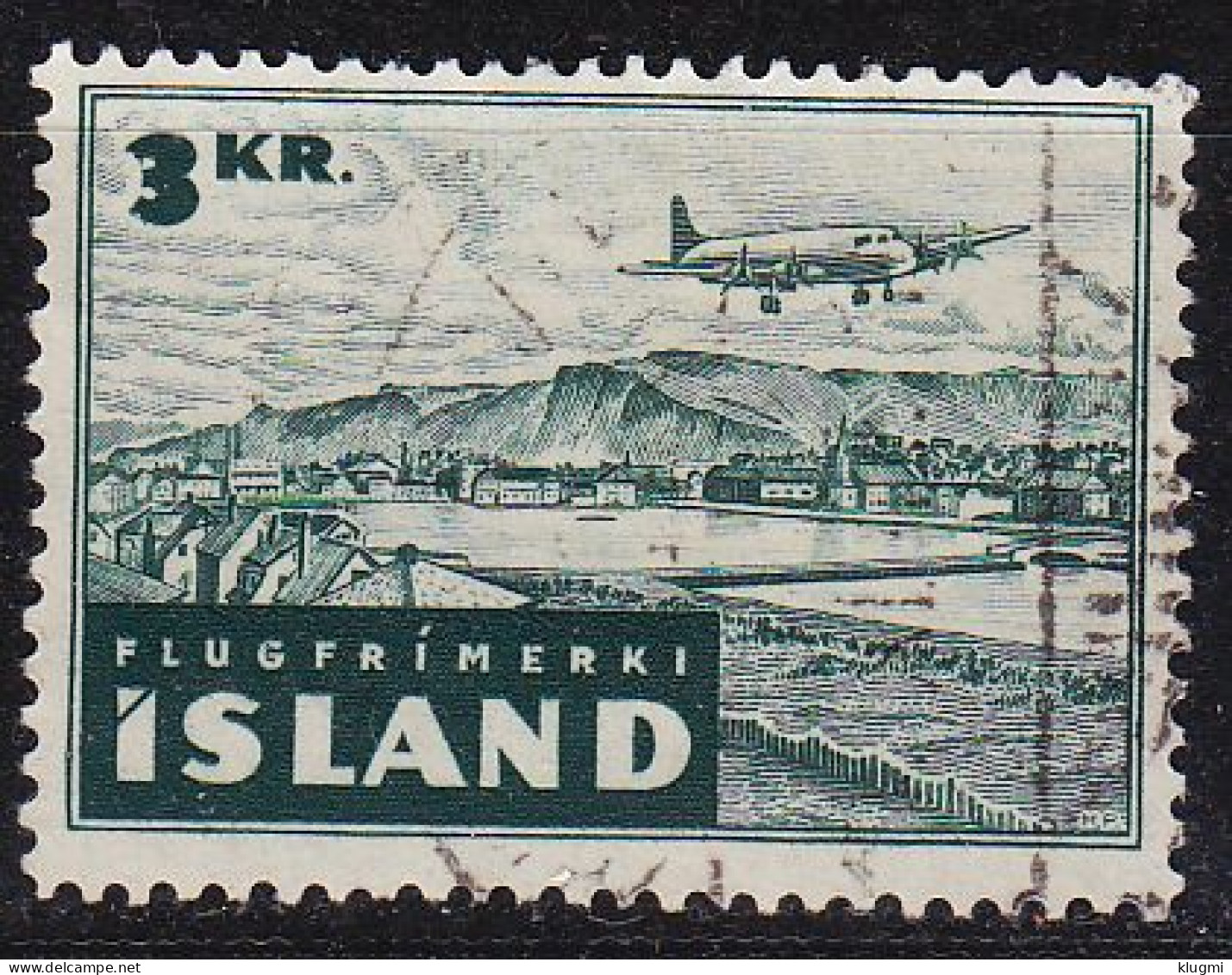 ISLAND ICELAND [1947] MiNr 0246 ( O/used ) Flugzeug - Usati