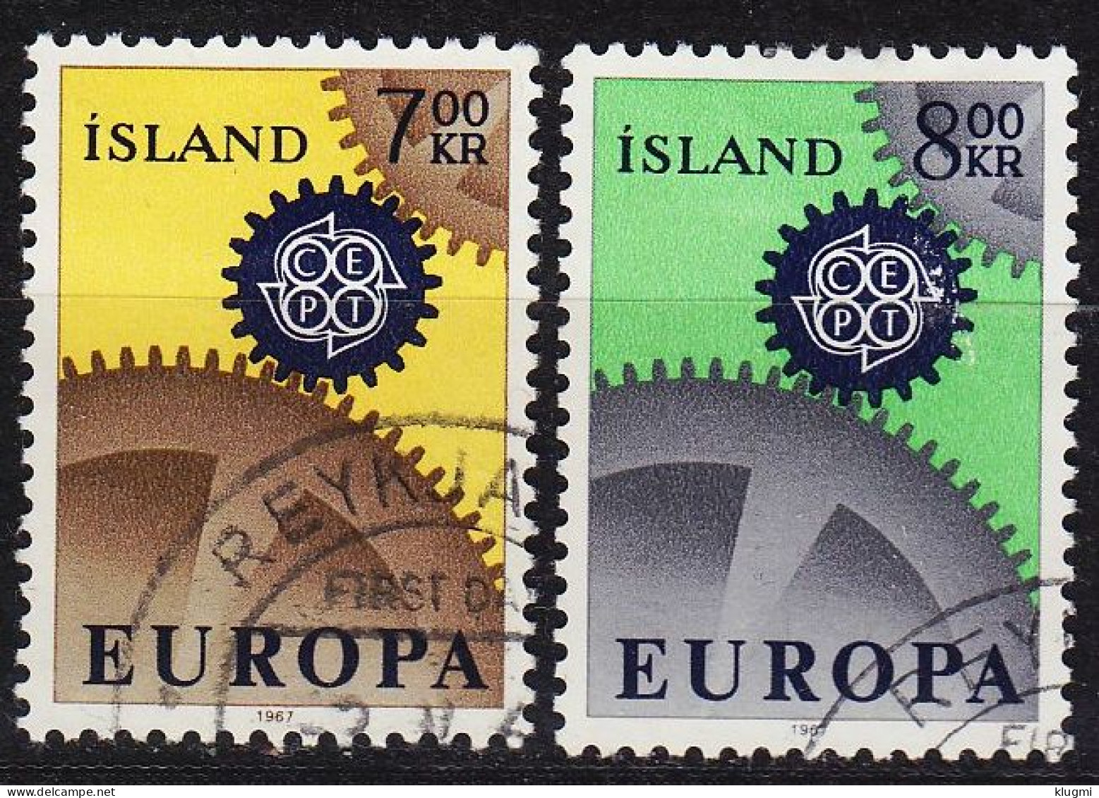 ISLAND ICELAND [1967] MiNr 0409-10 ( O/used ) CEPT - Usati