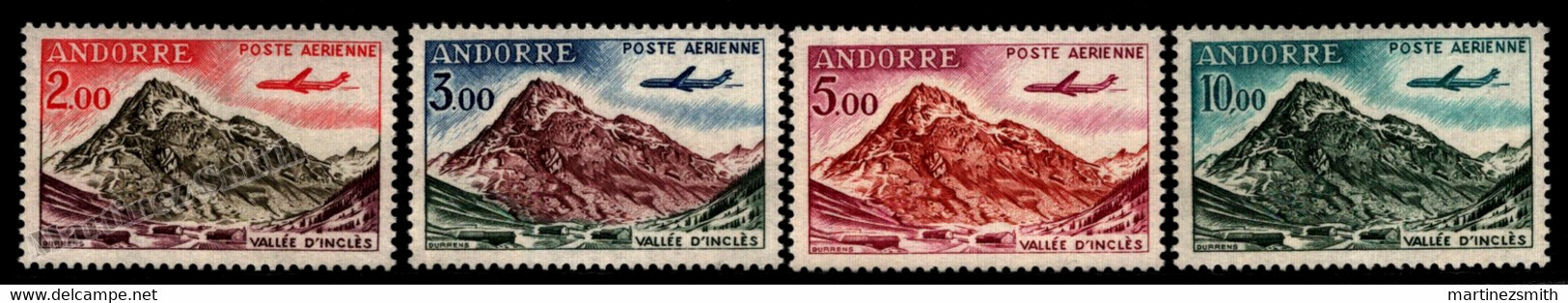 Andorre Français / French Andorra 1961 Airmail Yv. Inclès Valley, Soldeu, - MNH - Posta Aerea