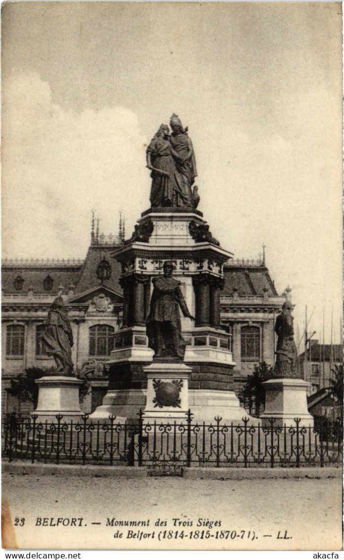 CPA Siege De Belfort Monument Des Trois (1362965) - Belfort – Siège De Belfort