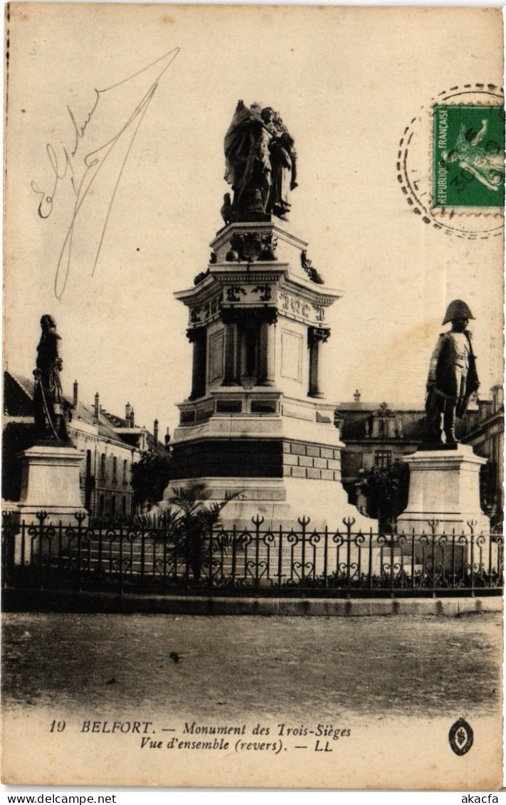 CPA Siege De Belfort Monument Des Trois (1362966) - Belfort – Siège De Belfort