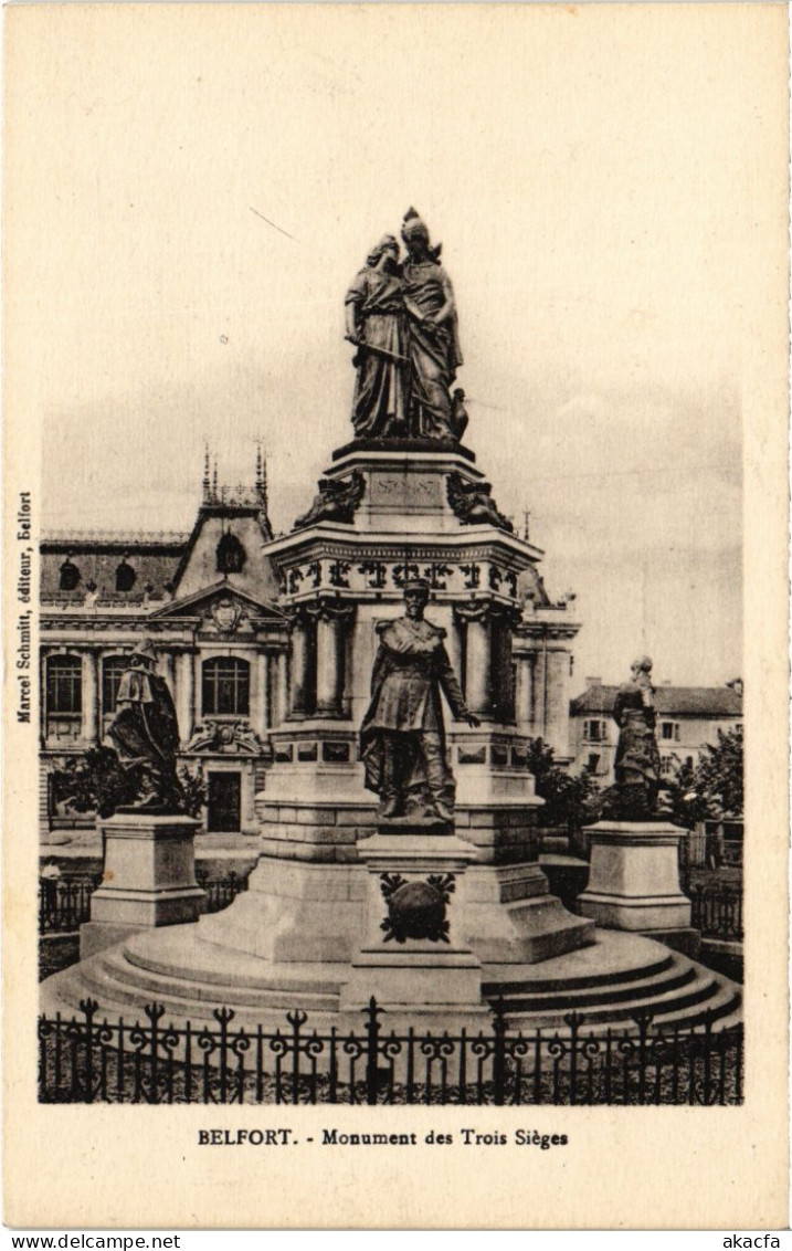 CPA Siege De Belfort Monument Des Trois (1362979) - Belfort – Siège De Belfort