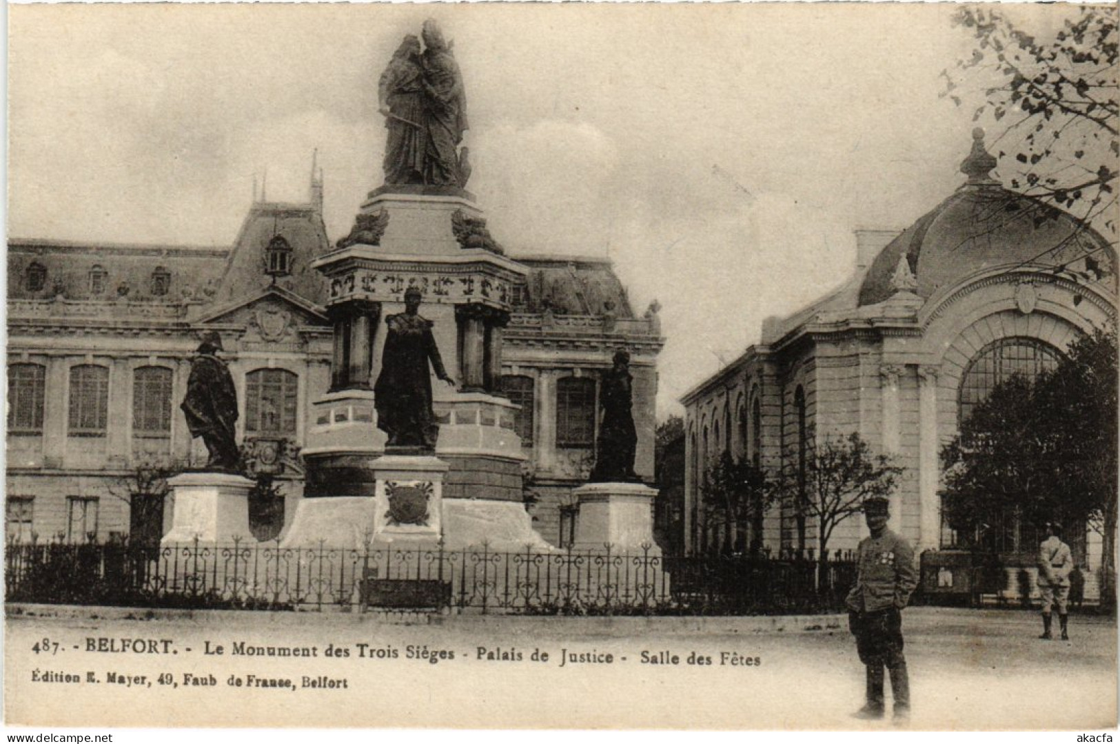 CPA Siege De Belfort Monument Des Trois (1362978) - Belfort – Siège De Belfort