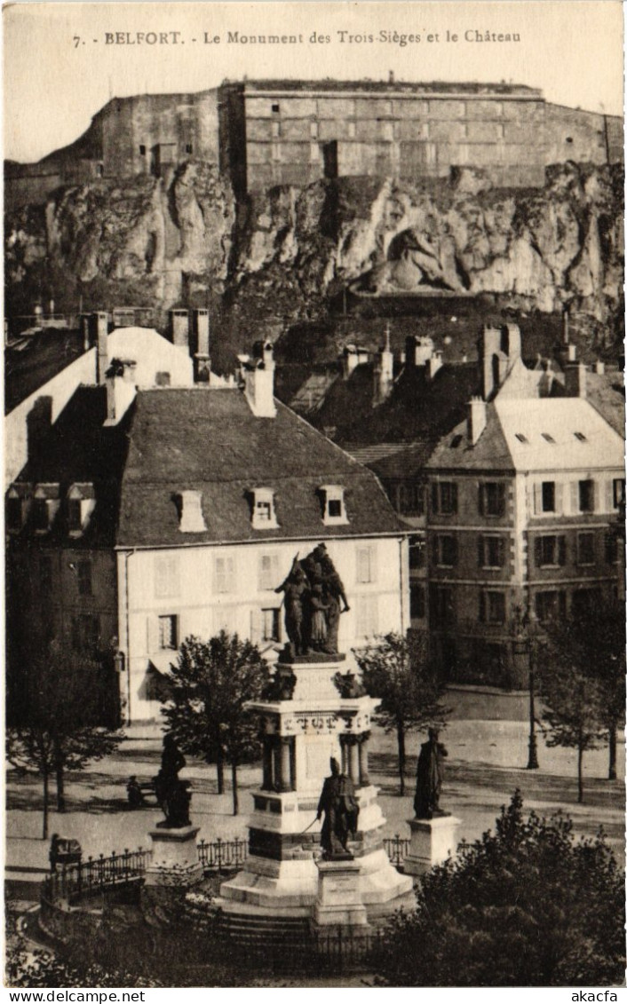 CPA Siege De Belfort Monument Des Trois (1362983) - Belfort – Siège De Belfort