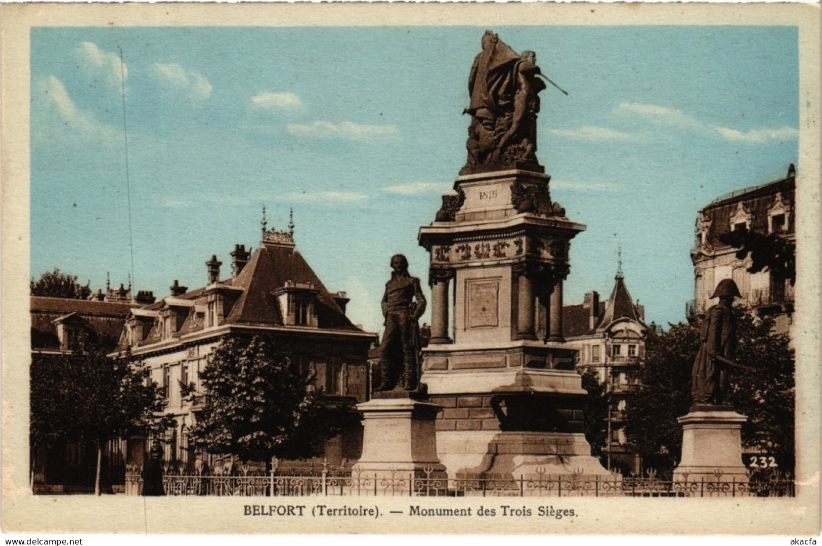 CPA Siege De Belfort Monument Des Trois (1362987) - Belfort – Siège De Belfort