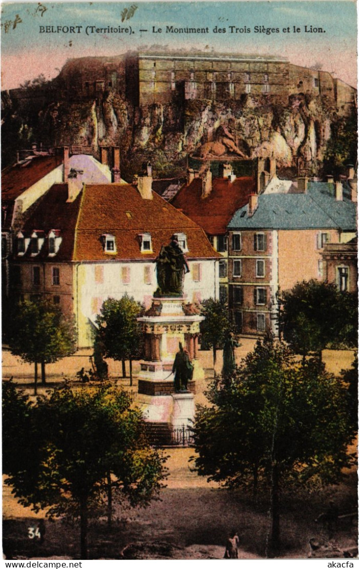 CPA Siege De Belfort Monument Des Trois (1362991) - Belfort – Siège De Belfort