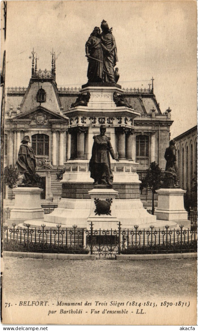 CPA Siege De Belfort Monument Des Trois (1362992) - Belfort – Siège De Belfort