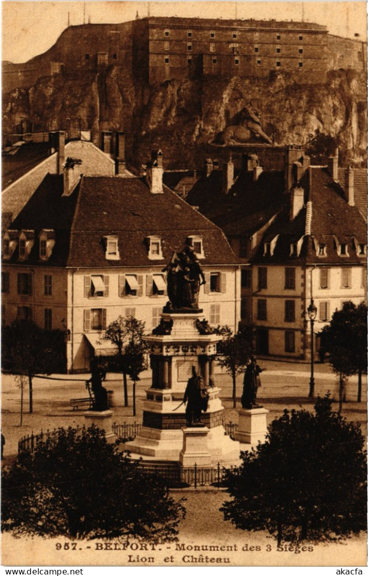 CPA Siege De Belfort Monument Des Trois (1363000) - Belfort – Siège De Belfort