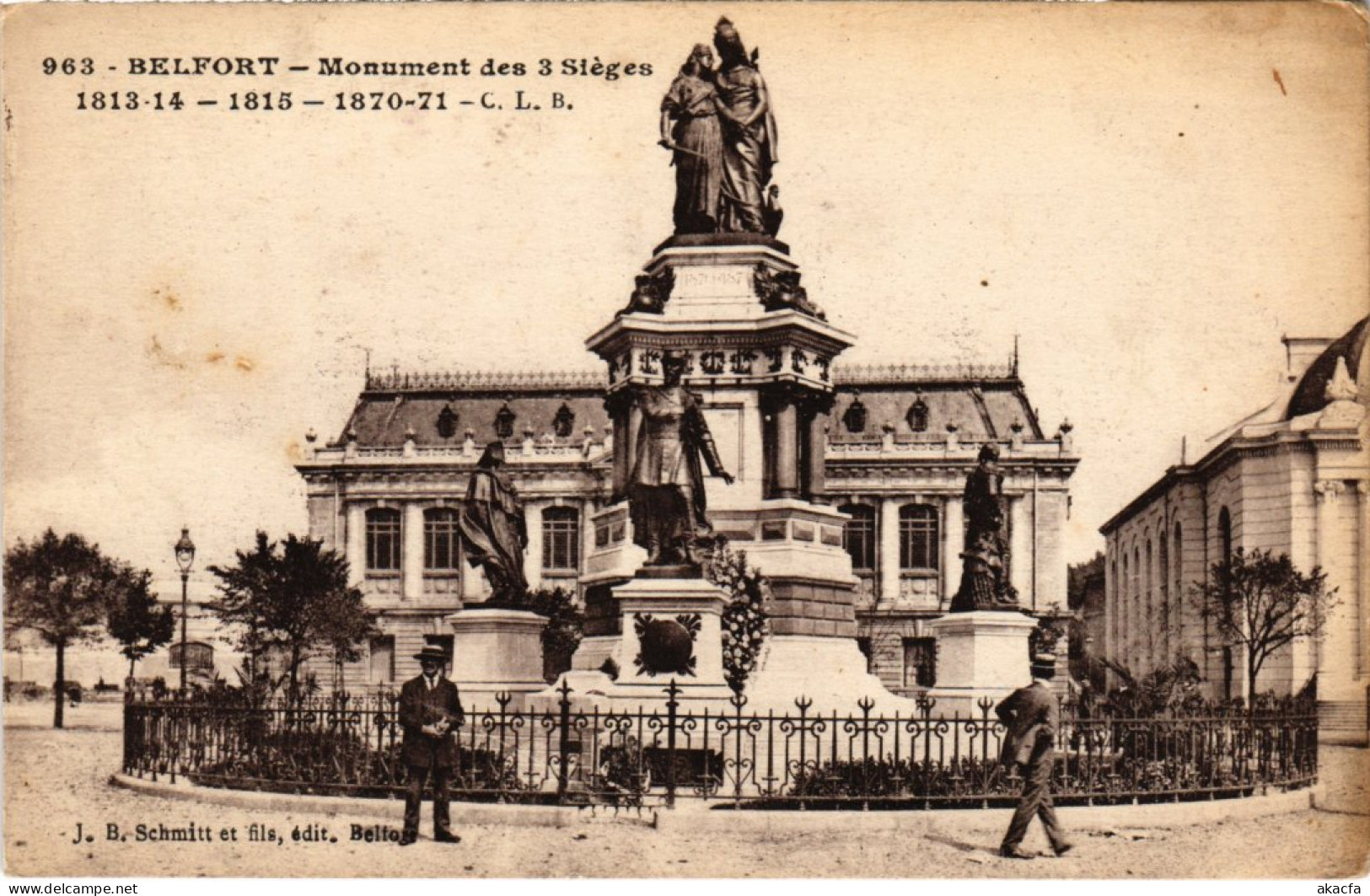 CPA Siege De Belfort Monument Des Trois (1363017) - Belfort – Siège De Belfort