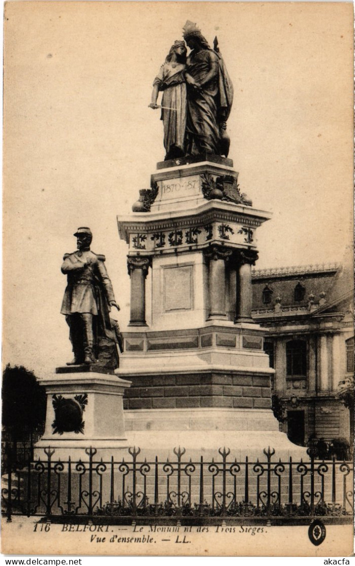 CPA Siege De Belfort Monument Des Trois (1363018) - Belfort – Siège De Belfort