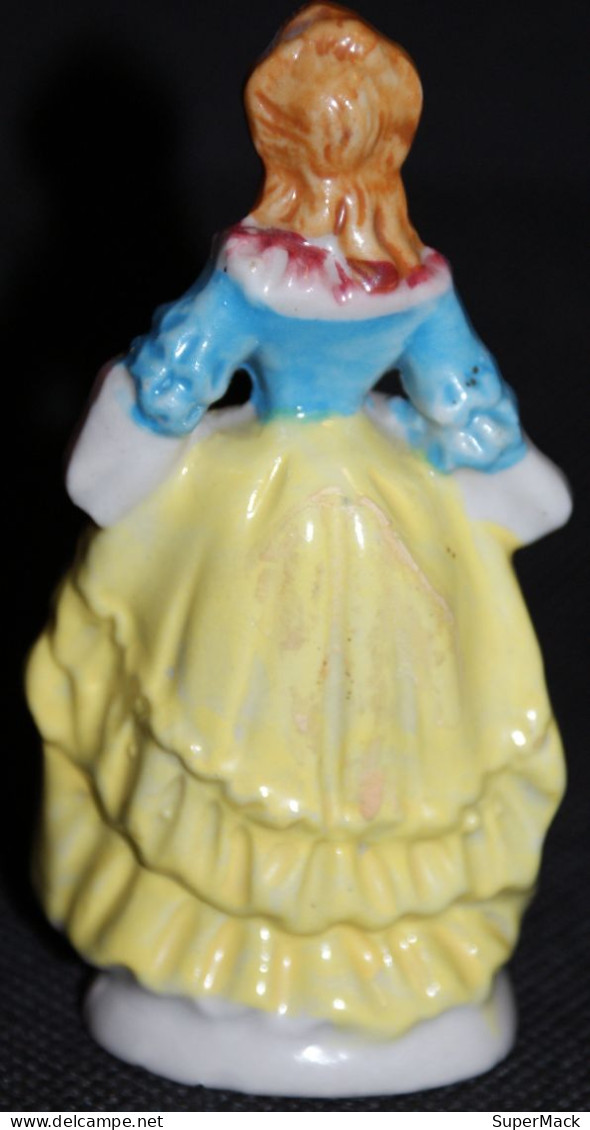 Ancienne Figurine Porcelaine D'une Dame élégante Du 18e - Andere & Zonder Classificatie