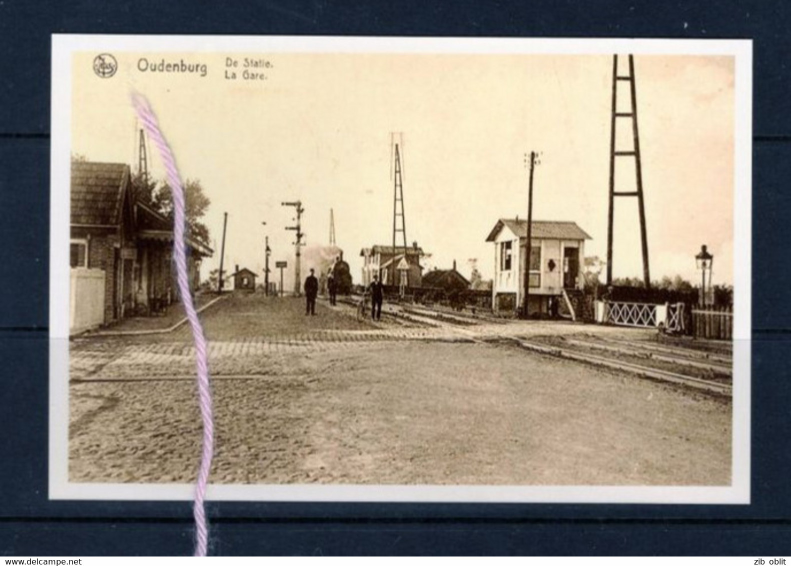 PHOTO OUDENBURG STATIE STATION GARE REPRO - Oudenburg