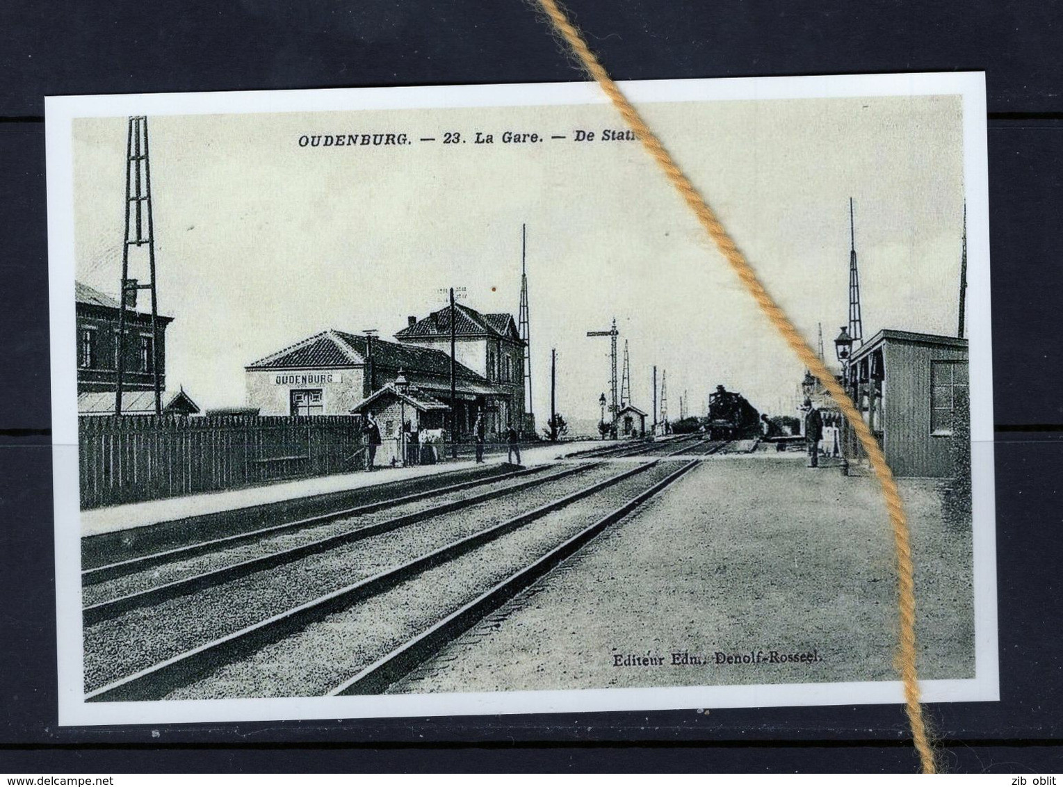 PHOTO OUDENBURG STATIE STATION GARE REPRO - Oudenburg