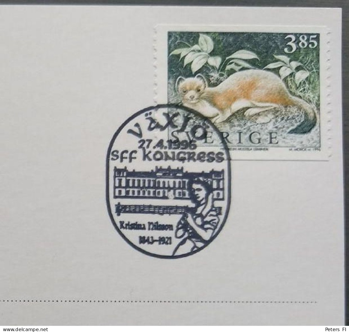 Schweden, Sonderstempel Växjö-Philatelistenkongress 1996 Auf Postkarte, Nicht Gelaufen - Sonstige & Ohne Zuordnung