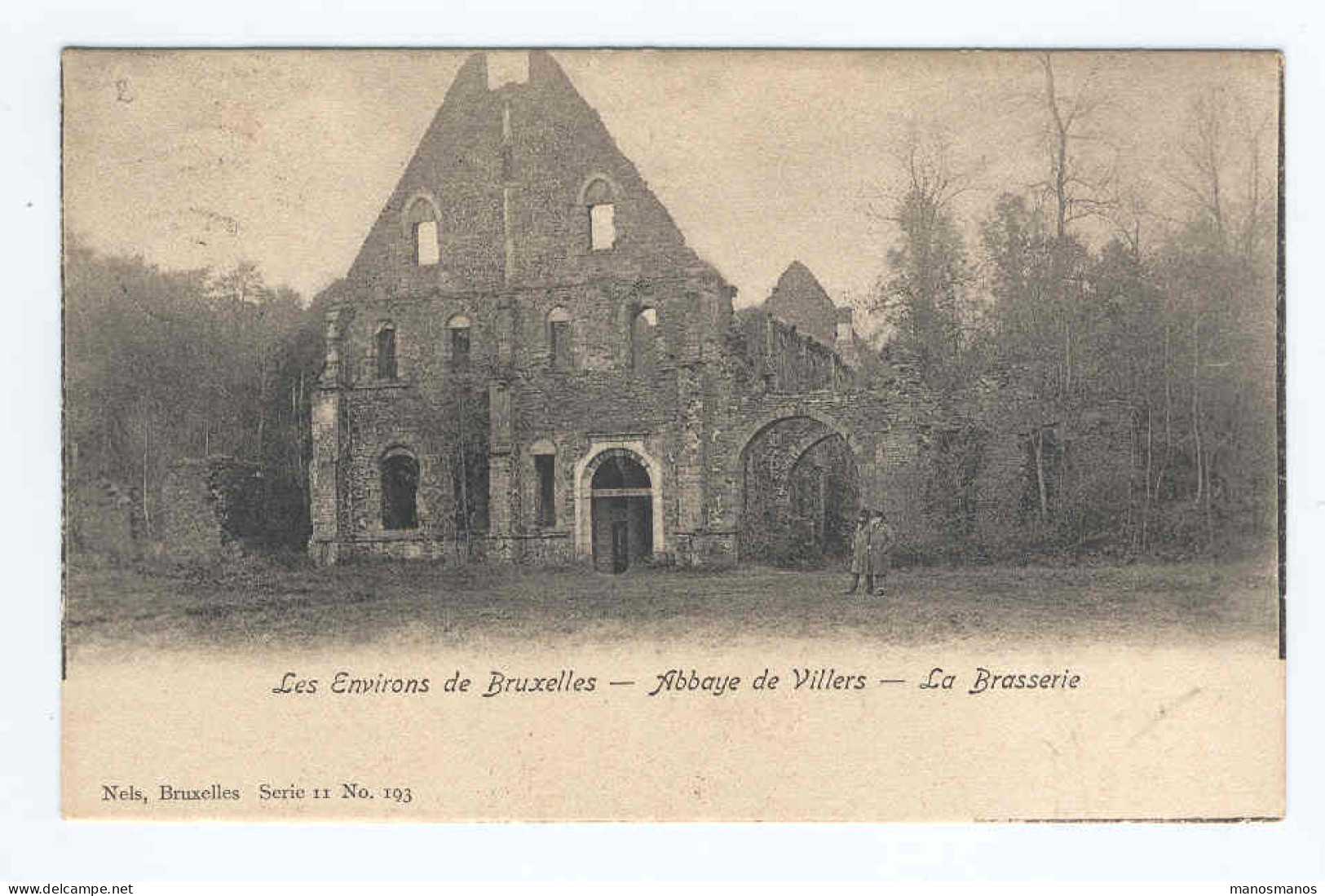 Carte-Vue Abbaye De VILLERS LA VILLE - La BRASSERIE - Cachet Concordant S/ TP Armoiries 1904  --  2943 - Bières