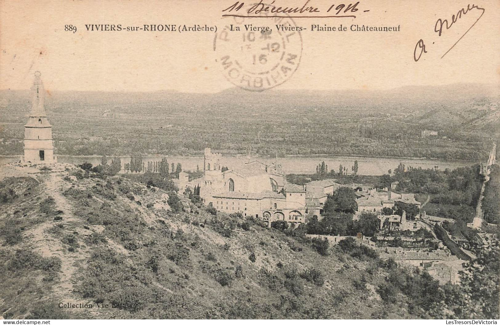 FRANCE - Viviers Sur Rhone - La Vierge - Viviers Plaine De Châteauneuf - Carte Postale Ancienne - Viviers