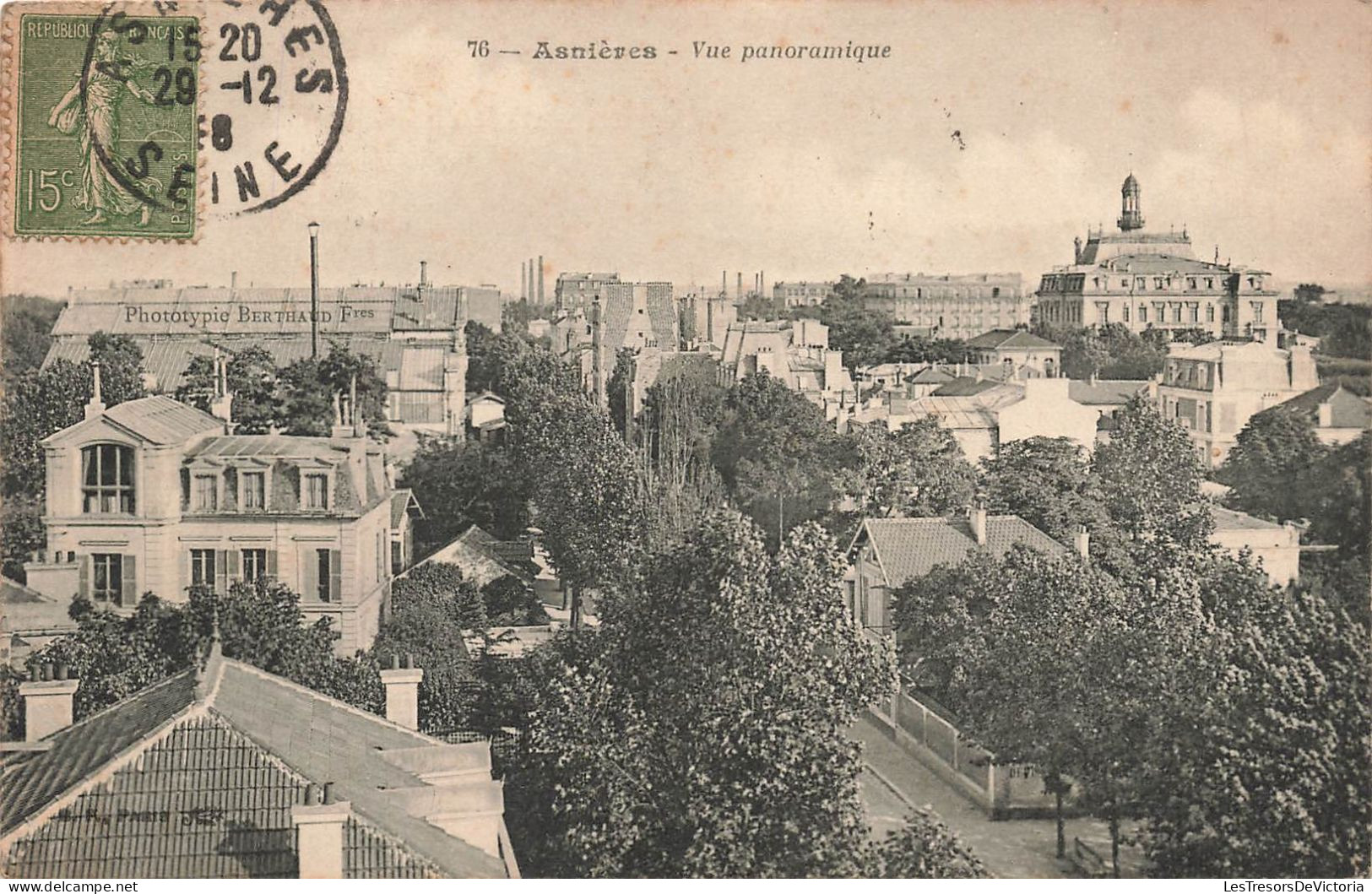 FRANCE - Asnières - Vue Panoramique Sur La Ville - Carte Postale Ancienne - Asnieres Sur Seine