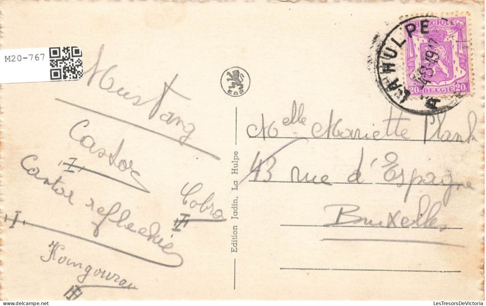BELGIQUE - La Hulpe - Etang Solvay - Carte Postale Ancienne - La Hulpe