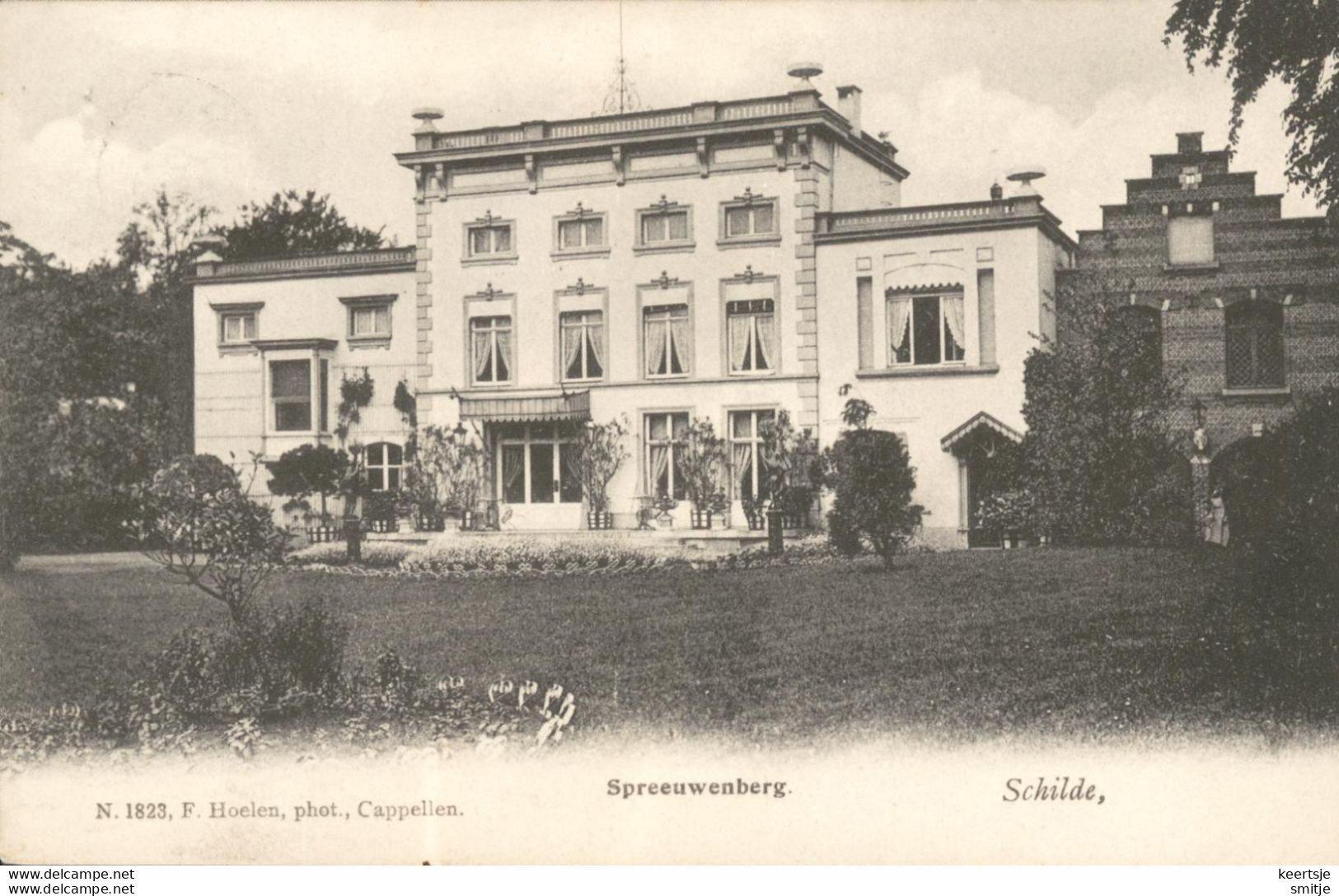 SCHILDE 1907 VILLA KASTEEL SPREEUWENBERG - HOELEN KAPELLEN 1823 - Schilde