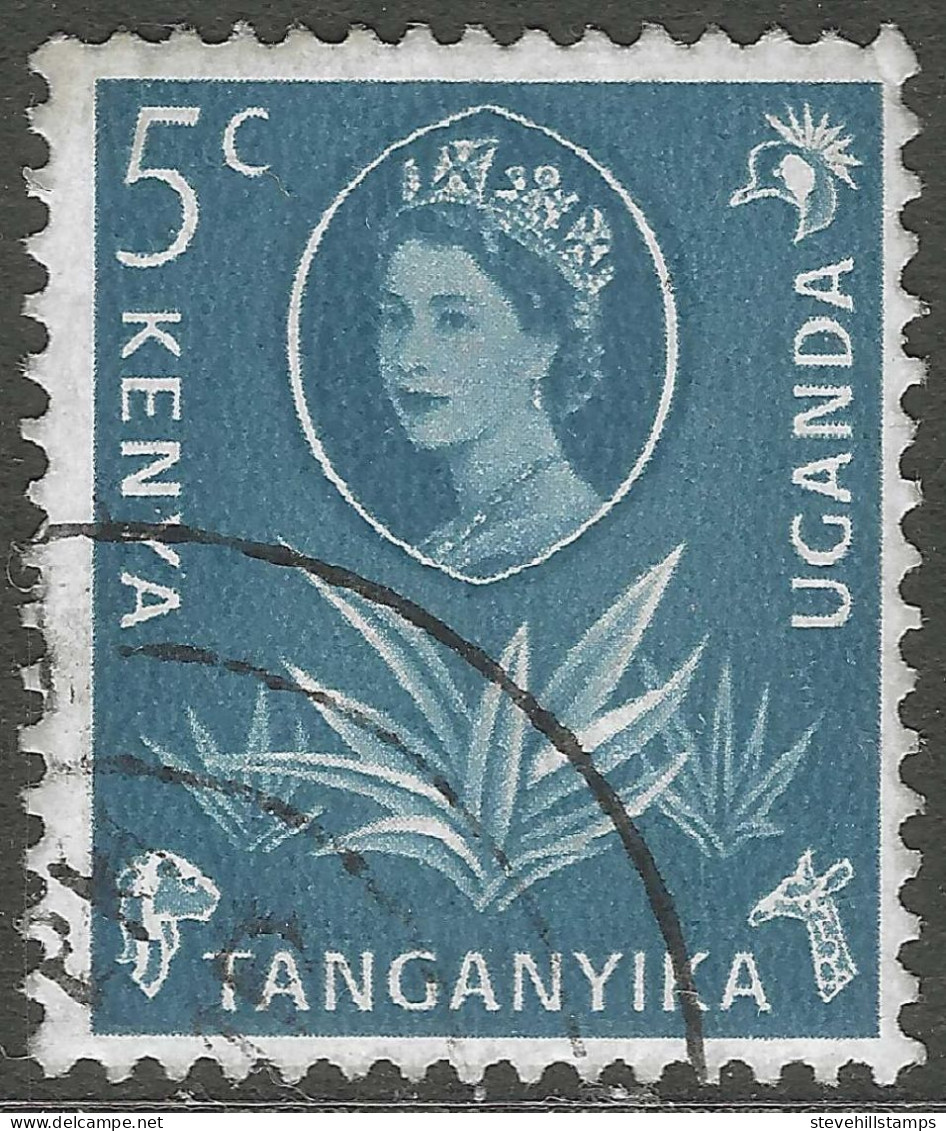 Kenya, Uganda & Tanganyika. 1960-62 QEII. 5c Used. SG 183 - Kenya, Uganda & Tanganyika