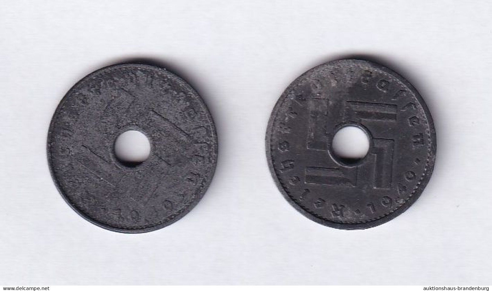 2x 10 Pfennig 1940A + 1940G - Reichskreditkassen - 10 Reichspfennig