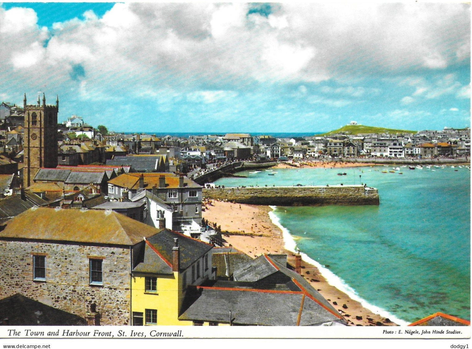 THE TOWN AND HARBOUR, ST. IVES, CORNWALL, ENGLAND. UNUSED POSTCARD   Zq3 - St.Ives