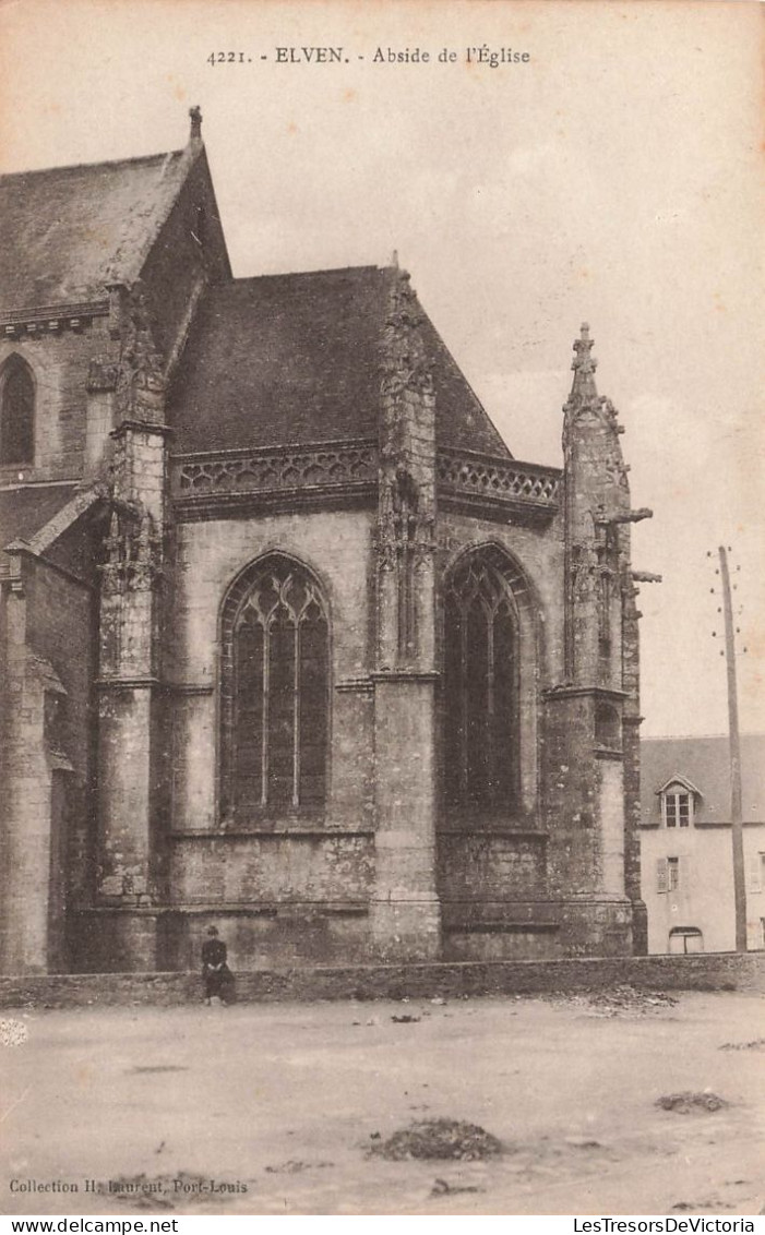 FRANCE - Elven - Abside De L'église - Carte Postale Ancienne - Elven