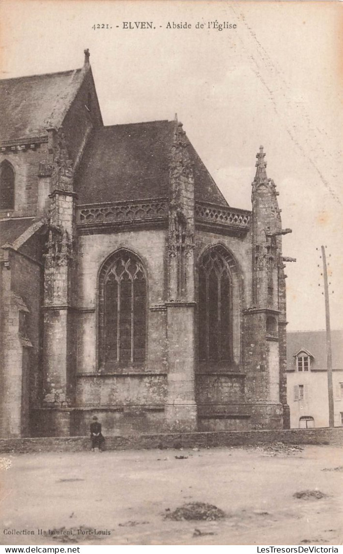 FRANCE - Elven - Abside De L'église - Carte Postale Ancienne - Elven