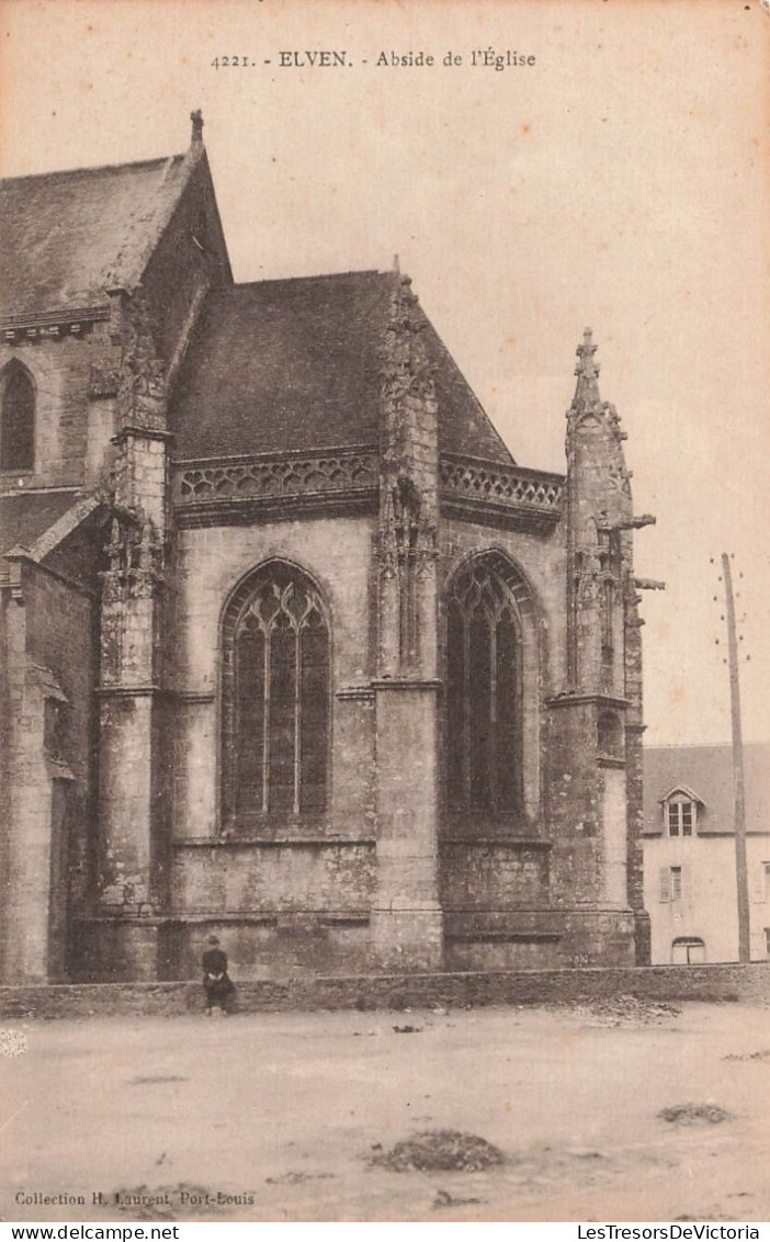 FRANCE - Elven - Abside De L'église - Carte Postale Ancienne - Elven