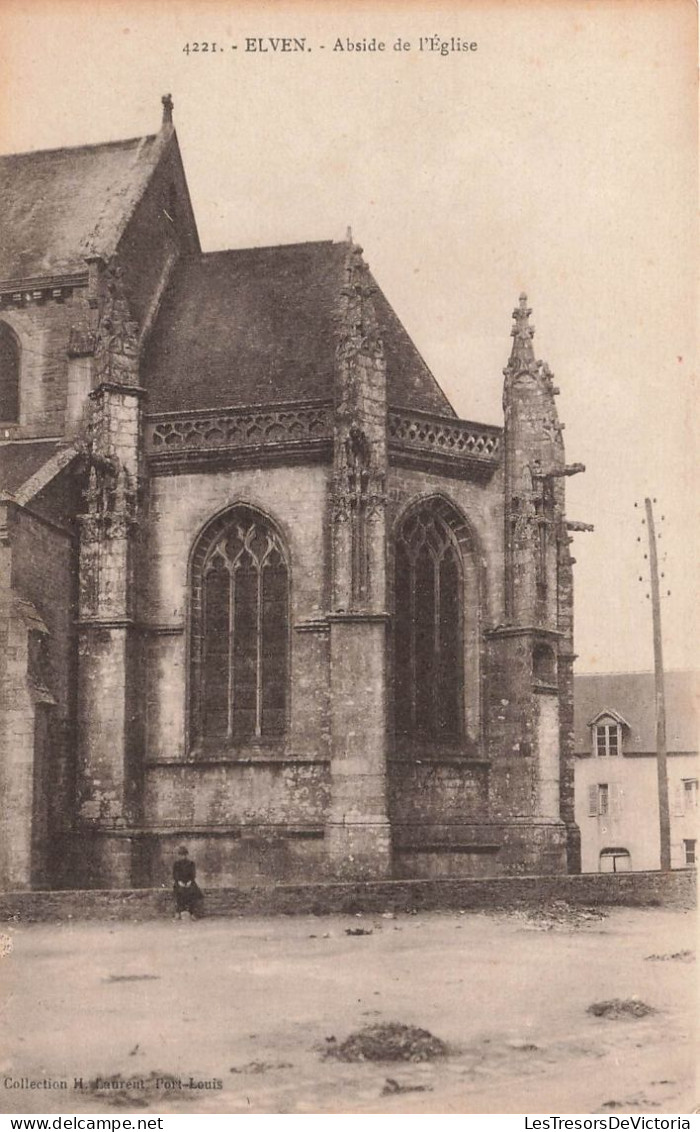 FRANCE - Elven - Abside De L'église - Carte Postale Ancienne - Elven