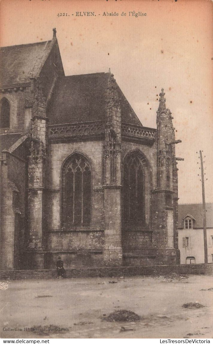 FRANCE - Elven - Abside De L'église - Carte Postale Ancienne - Elven