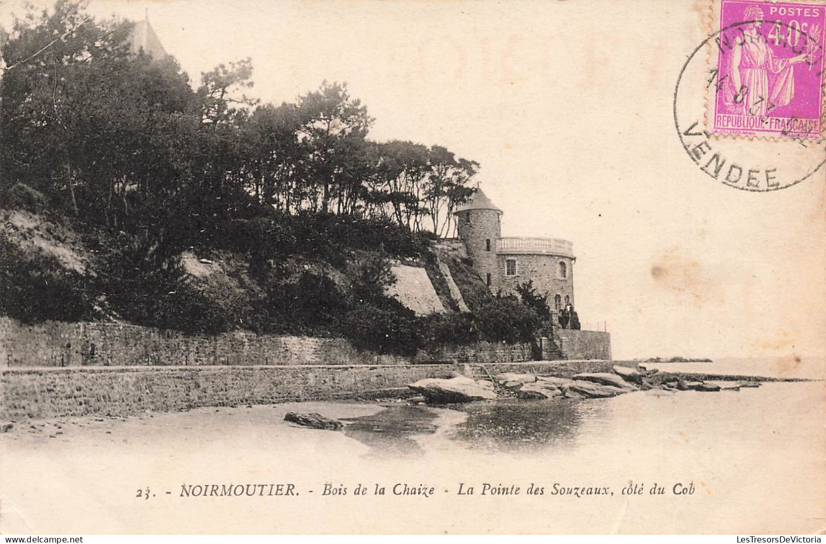 FRANCE - Noirmoutier - Bois De La Chaize - La Pointe Des Souzeaux, Côté Du Cob - Carte Postale Ancienne - Noirmoutier