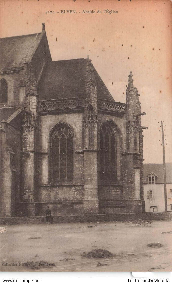 FRANCE - Elven - Abside De L'église - Carte Postale Ancienne - Elven