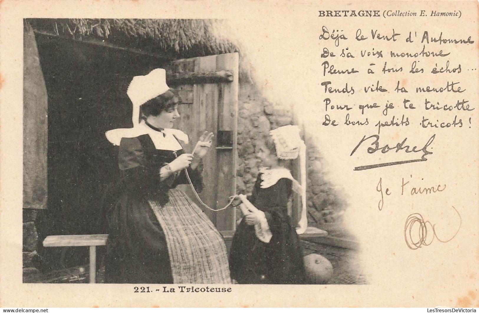 FRANCE - Quimperlé - La Tricoteuse -  Carte Postale Ancienne - Quimperlé