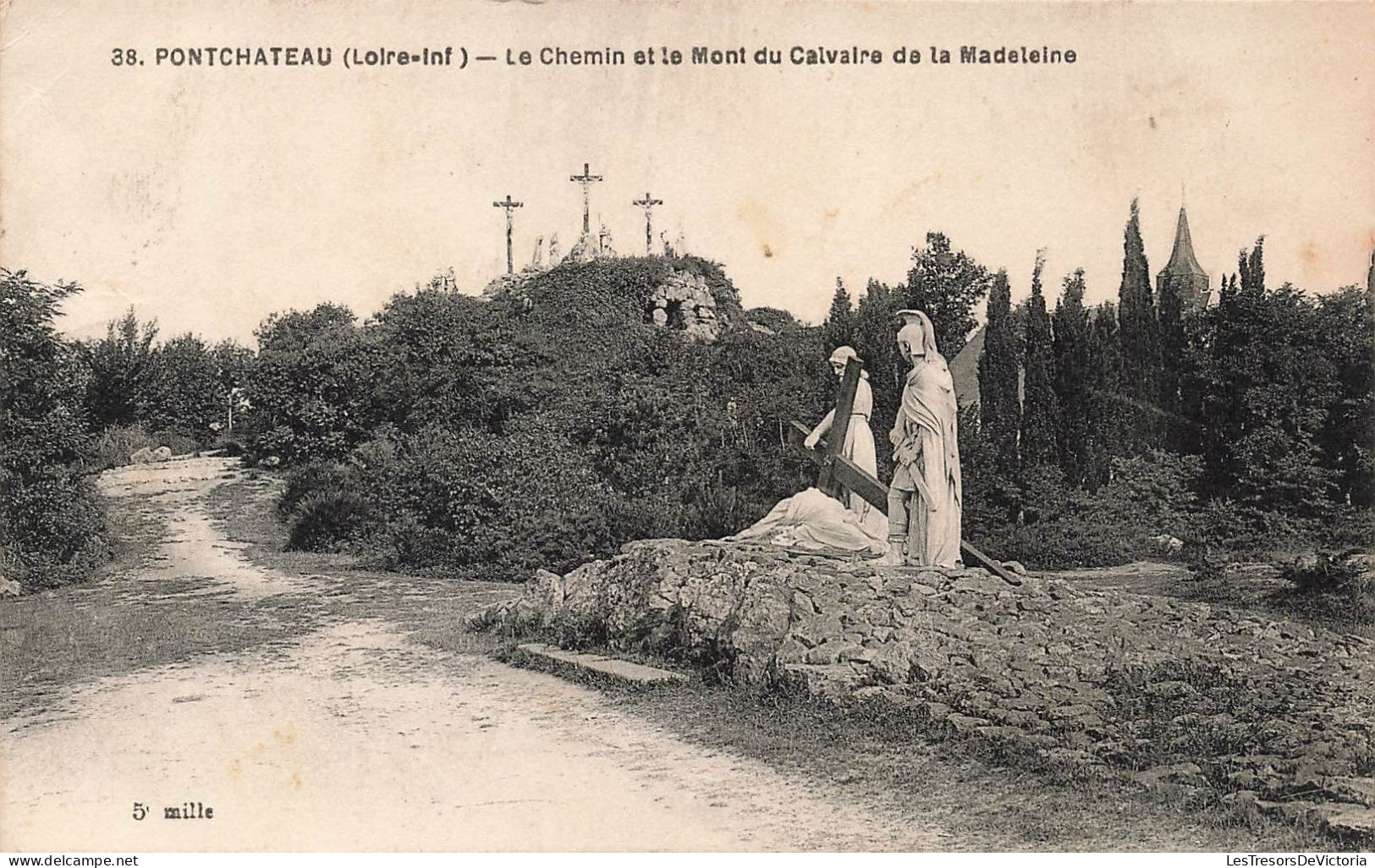 FRANCE - Pontchateau - Le Chemin Et Le Mont Du Calvaire De La Madeleine - Carte Postale Ancienne - Pontchâteau