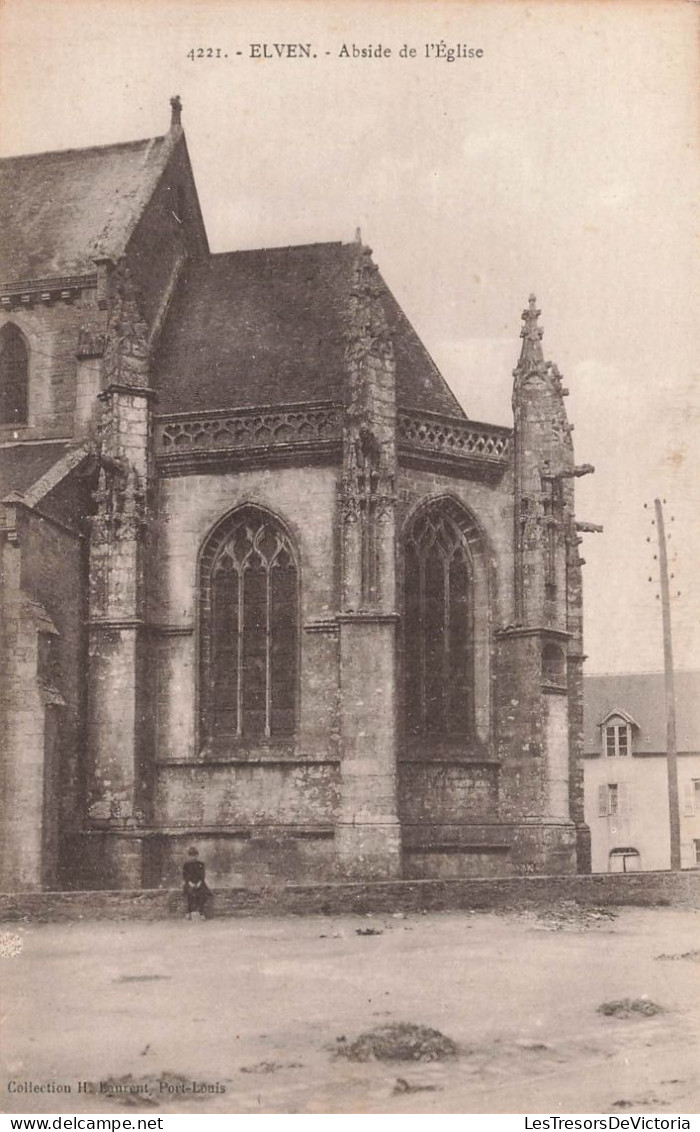 FRANCE - Elven - Abside De L'église - Carte Postale Ancienne - Elven