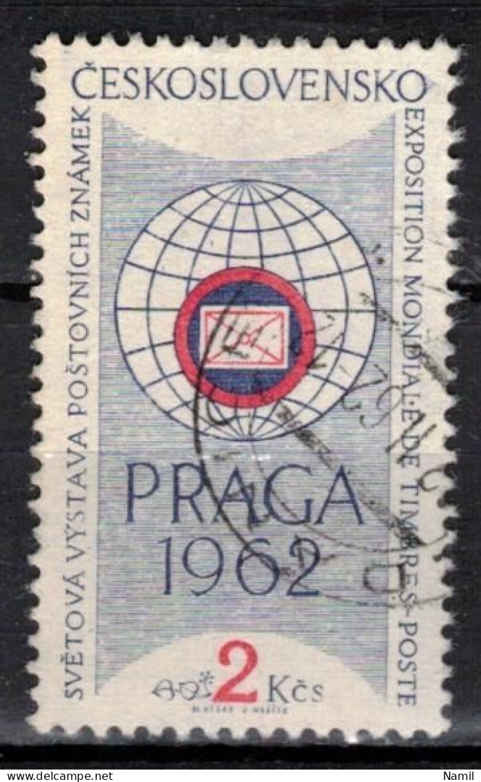 Tchécoslovaquie 1961 Mi 1251 (Yv 1138), Obliteré, Varieté Position 41/1 - Varietà & Curiosità