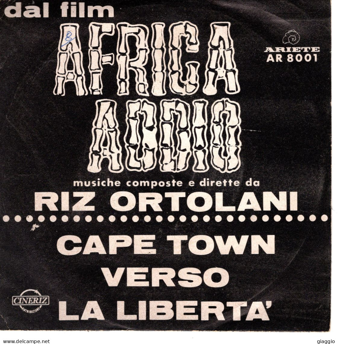 °°° 332) 45 GIRI - DAL FILM AFRICA ADDIO - RIZ ORTOLANI °°° - Soundtracks, Film Music