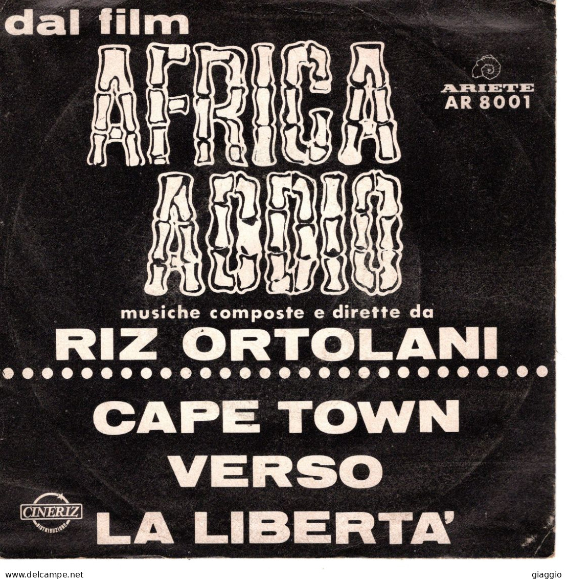 °°° 332) 45 GIRI - DAL FILM AFRICA ADDIO - RIZ ORTOLANI °°° - Soundtracks, Film Music