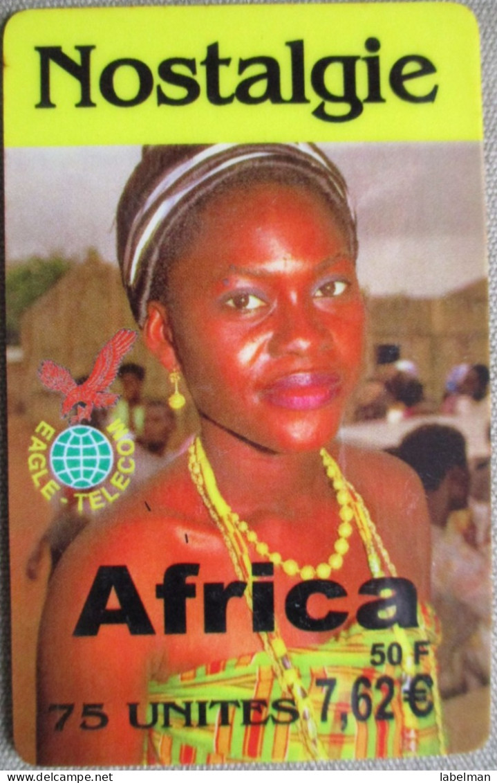 FRANCE AFRICA NOSTALGIE PELEPHONE TELEPHONE PHONE TELEFONWERTKARTE PHONECARD CARTELA CARD CARTE KARTE COLLECTOR TELECOM - Lettland